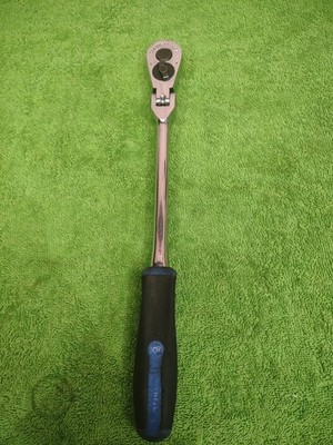 Cornwell 12.25'' Flex Head Ratchet 3/8'' Drive Blue Square Handle USA