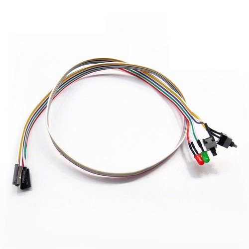 Light PC Desktop Computer Case Switch Cable Computer Cables Connectors Reset - Afbeelding 4 van 12