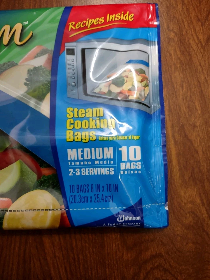 Bolsa de Cocina Mediana Ziploc Zip'N Steam - Paquete de 10 Descatalogados Foto 2 de 2