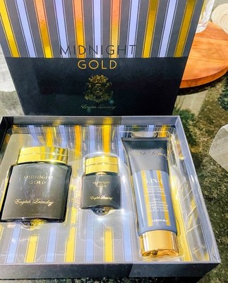 English Laundry Midnight Gold EDP Spray 3.4 fl oz Gift Set