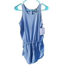 Athleta Girl On The Go Romper Blue Sleeveless Activewear XXL 16 NWT