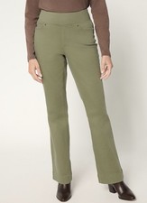 Belle by Kim Gravel TripleLuxe Twill Boot Cut Jean Size 4P Tea Leaf A696718