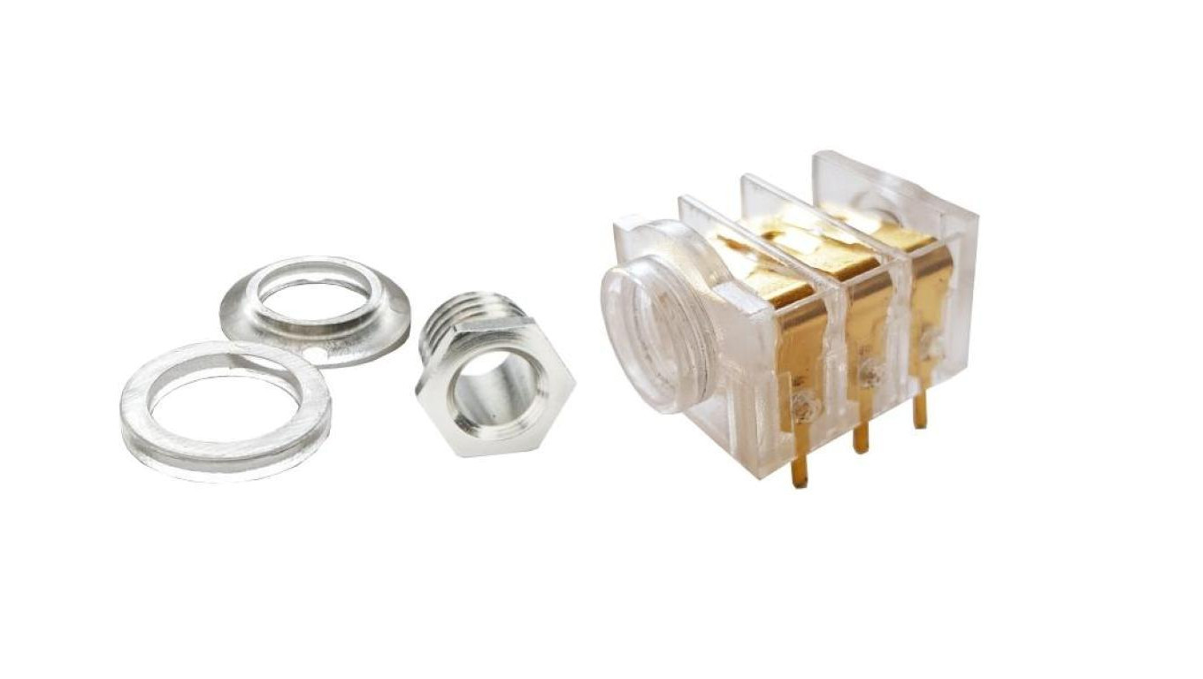 Разъем для подключения к магнитоле 1/4 (6,35 мм), стерео (TRS), 3 кнопки, 3 штекера