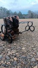 Horseshoe Boot Rack Holds Three Boots Handmade In The Foothills Of NC