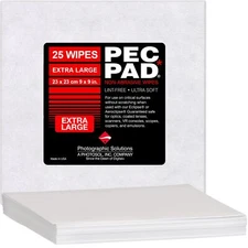 25 Non Abrasive Camera Lens Cleaning Wipes 99.999 Pure Lint Free Pads