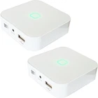 2 PACK 80W Mini WiFi Stereo Amplifier - Compact Wireless Streaming Multizone Amp