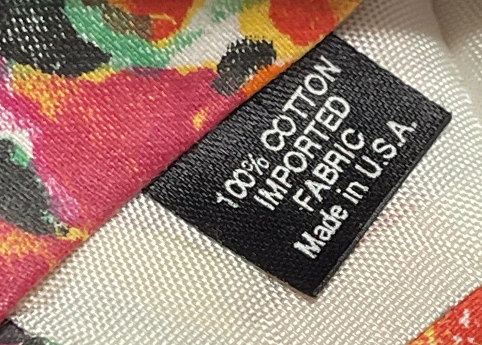 Corbata floral de diseñador ELEMENTS 100 % algodón para hombre 57” X 3,5” Foto 4 de 4