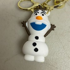 New Assorted Silicone 3D Disney Frozen Character Keychain With Olaf Accessory