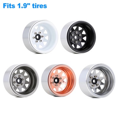 Deep Dish Metal 1.9'' Beadlock Wheel Rim Hub for 1/10 RC Crawler Car Axial 90046