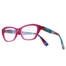 Foster Grant Gloss Women  s Cat-Eye Reading Glasses KENSIE MAGENTA 1.00-3.25