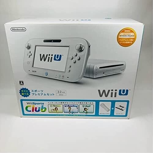 Nintendo Wii Sports Club Wii U Sports Premium Set Full Box Japanese Edition  F/S