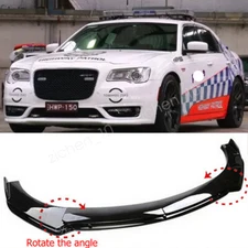 Front Bumper Lip Spoiler Splitter Body Kit Black For Chrysler 300 SRT8 Gloss