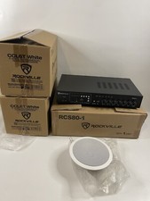 Rockville RCS80-1 8 6 White 70v In Ceiling Speakers CCL6T