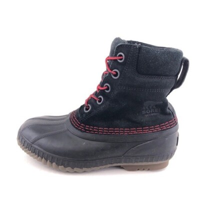 SOREL CHEYANNE Black WINTER WATERPROOF SNOW BOOTS Size 7 SOREL Cheyanne Metro II Waterproof Duck Boot (Men  main image 3