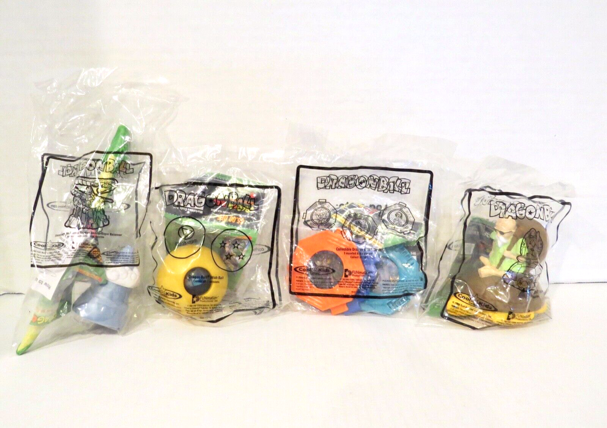 Vintage 2003 Carl's Jr DRAGON BALL Kid's Meal Toys Set of 4 | eBay
