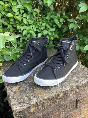 Calvin Klein Jeans Women Dolores R3562 Canvas High Top Trainers UK Size3  UK - Main Image