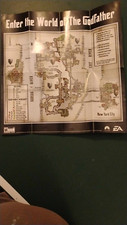 The GODFATHER The Game PS2 PlayStation 2 Map 14" x 14" EA Poster 2006 Insert