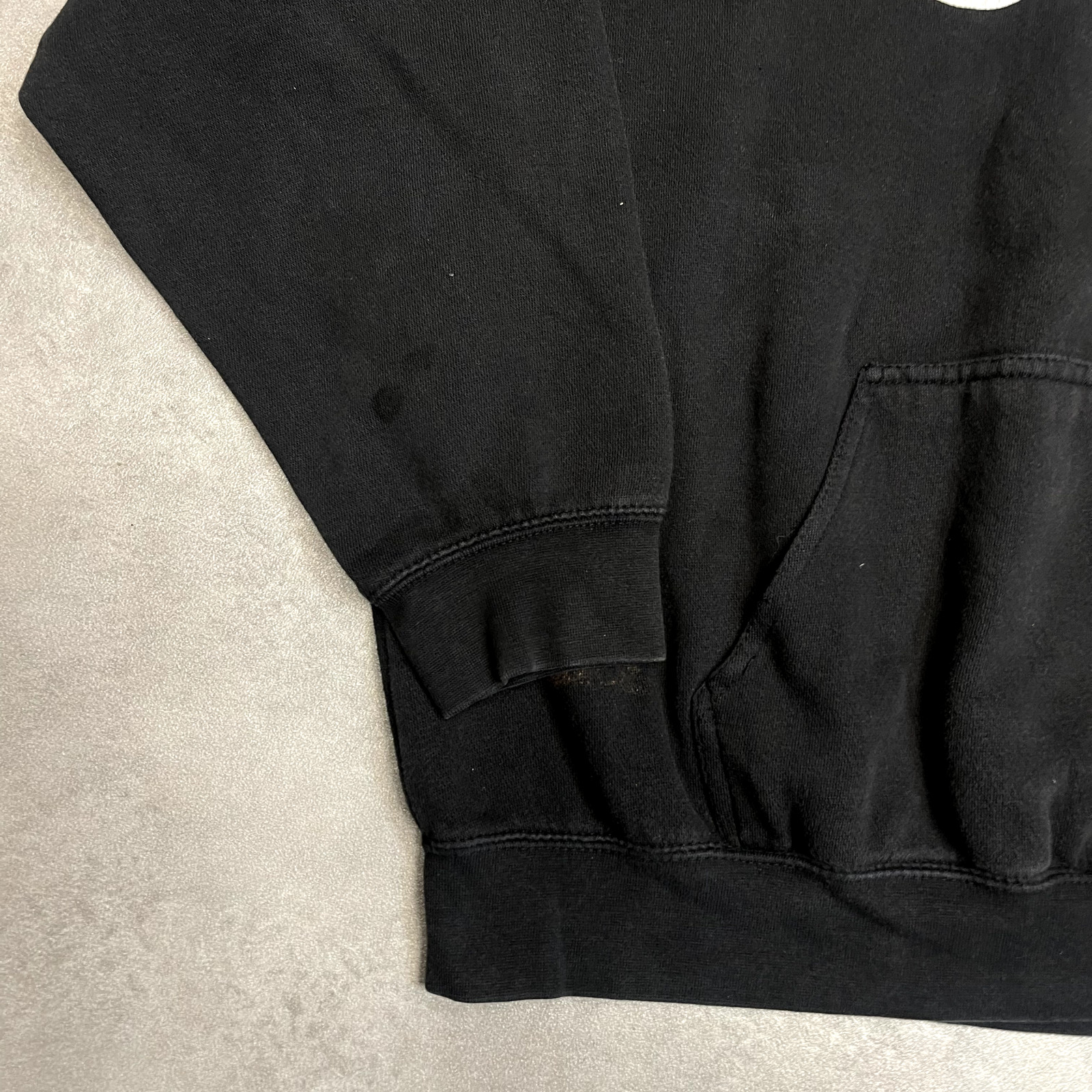 Champion Hoodie Mens Y2K Spell Out Pullover Sweatshirt, Black, 2XL image 5