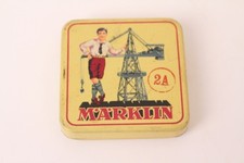 Alte Blechdose M&auml;rklin Schraubendose 2A Reklame Werbung Blech Dose antik