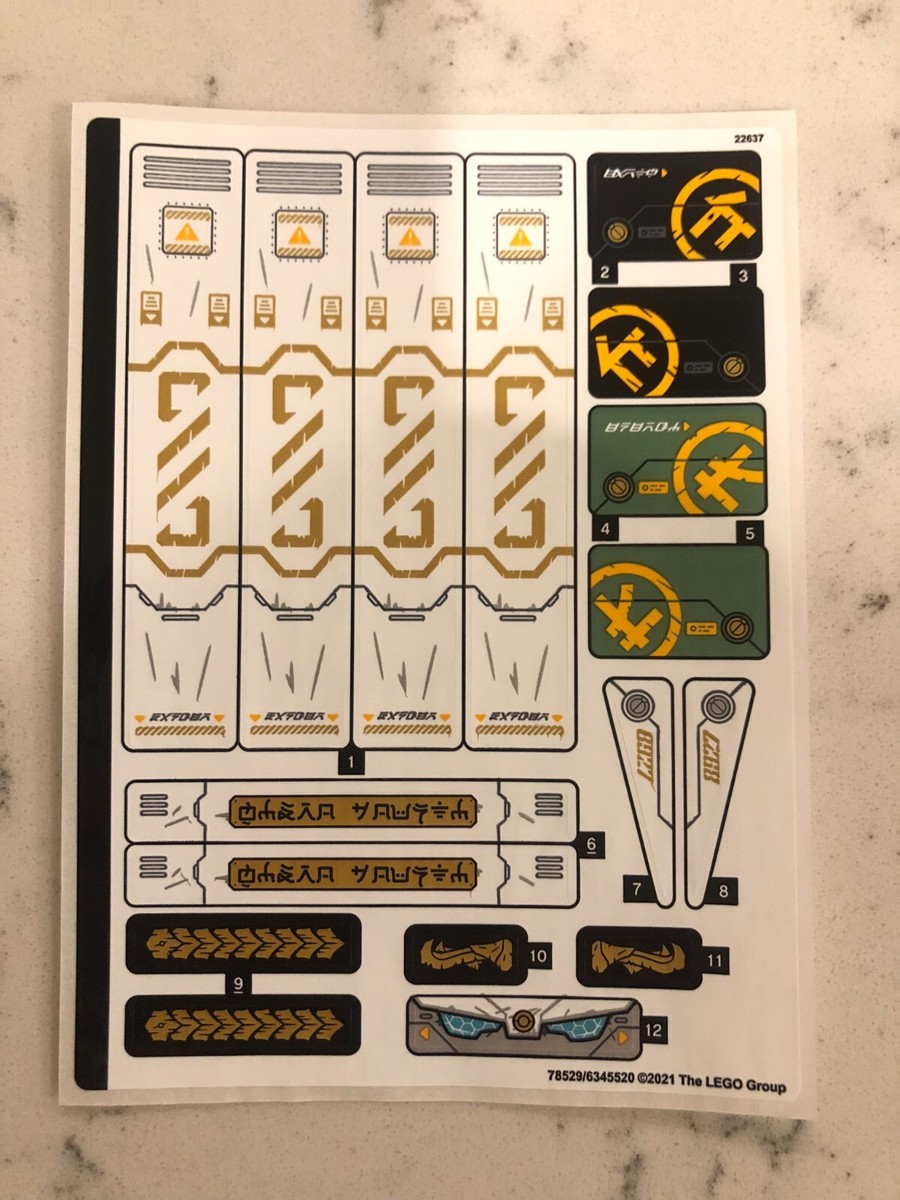 LEGO STICKER SHEET for 71756 Hydro Bounty, New & Genuine! | eBay