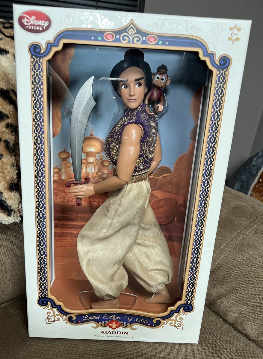 DISNEY STORE LIMITED EDITION DOLL ALADDIN & ABU 17