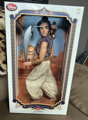 DISNEY STORE LIMITED EDITION DOLL ALADDIN & ABU 17