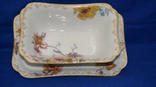 Haviland H2988 Gravy Boat or Sauce Bowl with Underplate, 7 7/8"