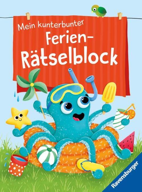 Thumbnail - Ravensburger Mein Kunterbunter Ferien-rätselblock - Rätselspaß Urlaub,
