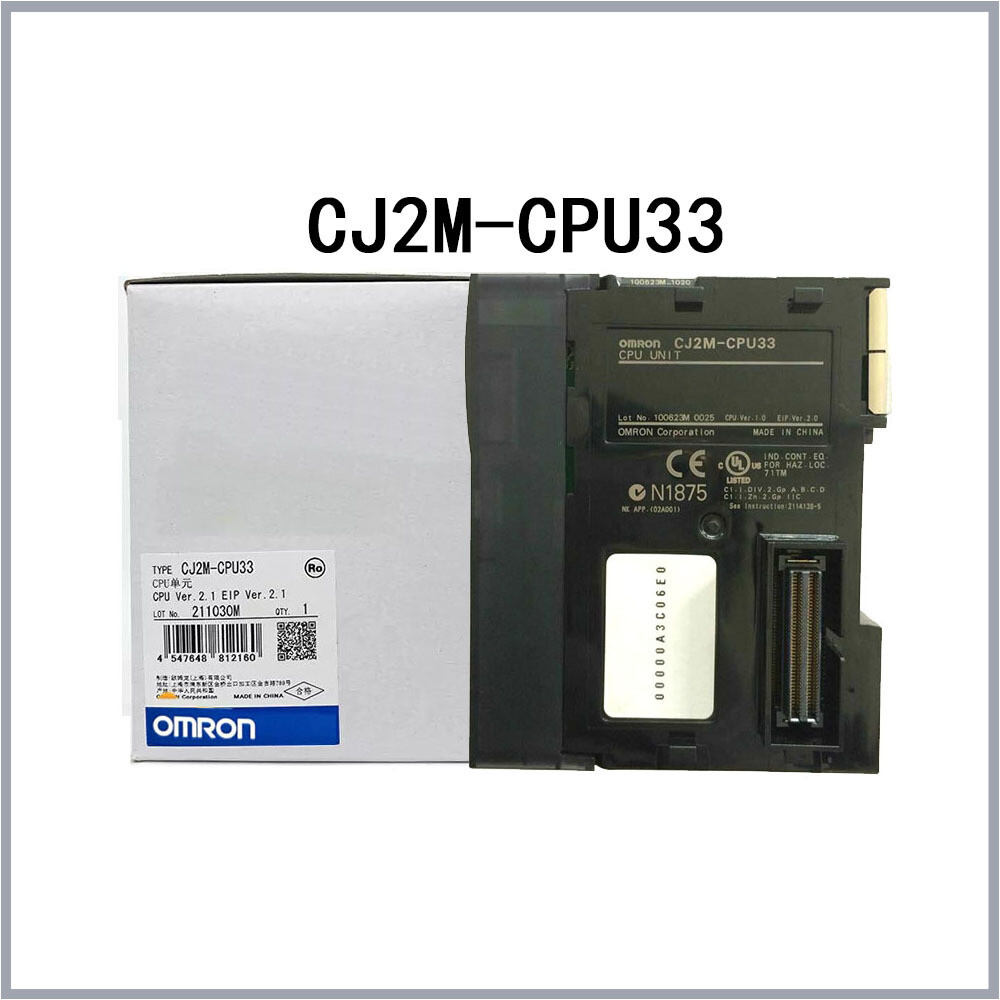 OMRON 1PCS NEW ORIGINAL PLC Module CJ2M Series CJ2MCPU33 CPU OMRON 1PCS NEW ORIGINAL PLC Module CJ2M Series CJ2MCPU33 CPU