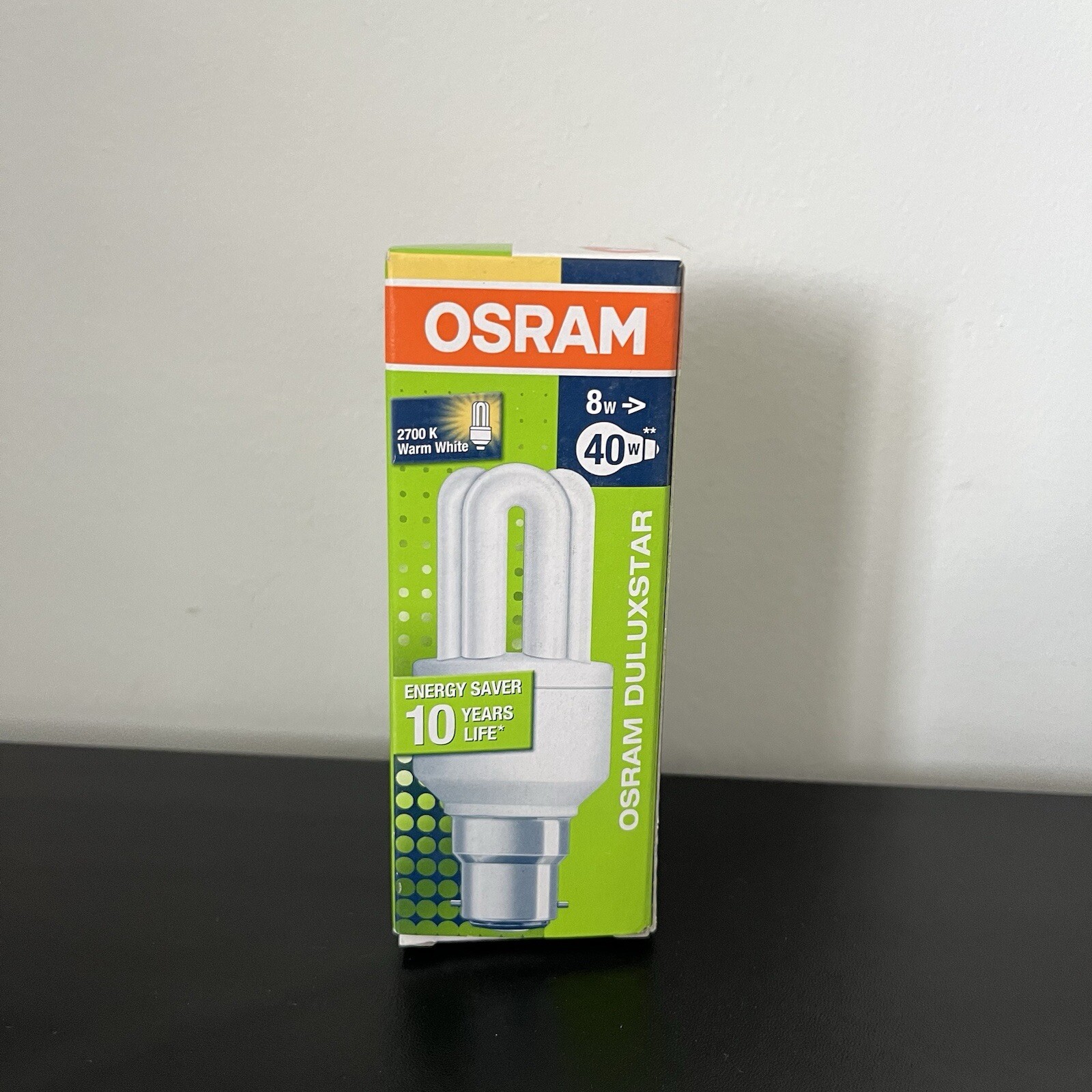 4 X OSRAM Duluxstar 75 Watt BC B22d Warm White Energy Saving Light  