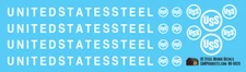 N Scale - US Steel Bridge Decals