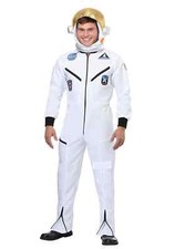 Adult White Astronaut Jumpsuit Costume