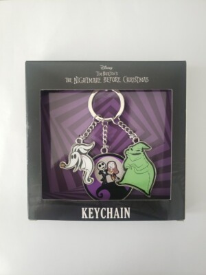 Disney The Nightmare Before Christmas Keychain Keyring Jack, Sally, Zero oogie