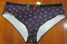 NWT Torrid Hipster Panties Underwear Womens Size 6 Waist 47 Red Lips Blue 24840