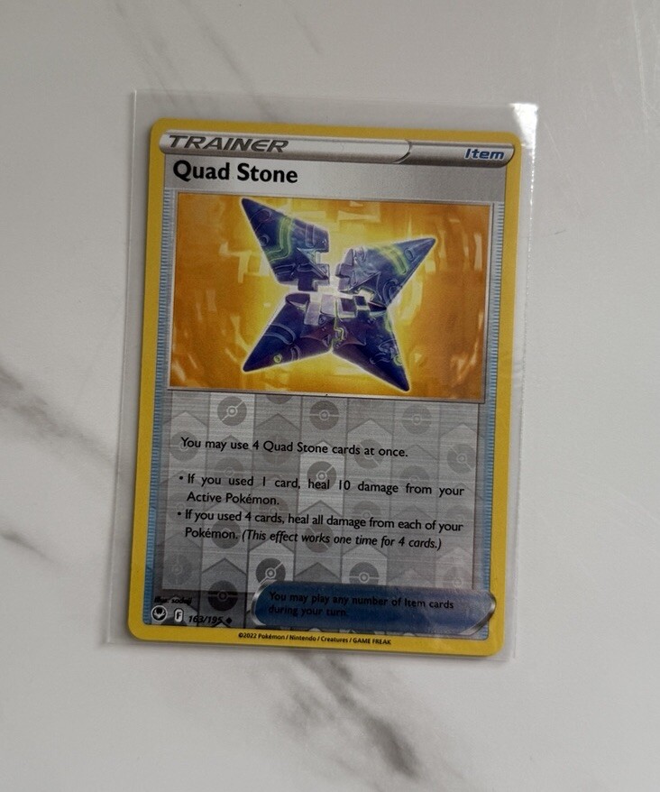 Pokemon TCG Quad Stone Silver Tempest 163/195 Reverse Holo Uncommon