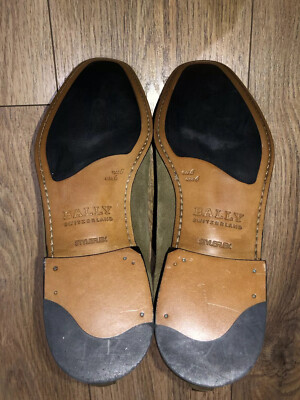 Bottes Chelsea Bally Breston En Daim Vert Olive - Taille UK 5 / US 6 - Neuf (sans Boîte) - Cuir Doublé