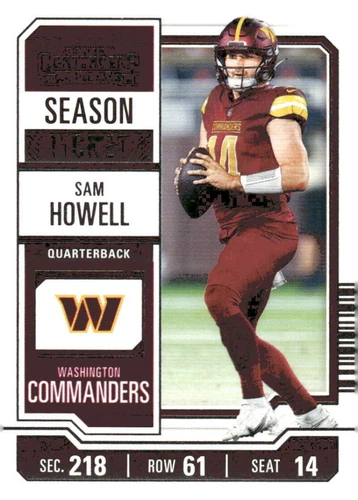 2023 Panini Contenders Sam Howell #100