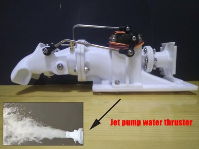 For RC Jet Boat 3D printing Thruster Speed Motor Pump ...