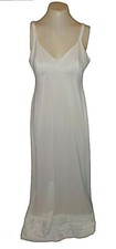 vintage 1960s Slip Gossard Artemi Antron-III-Nylon Long Lace Ivory 8014 38