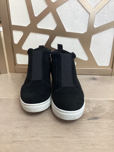 Blondo Womens Sneakers High Top Wedge Black Suede leather Waterproof boot 6 M - Picture 5 of 11