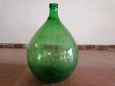 Damigiane da 50-54 L, in vetro verde o bianco da arredo, H 70cm, Usato da Pulire