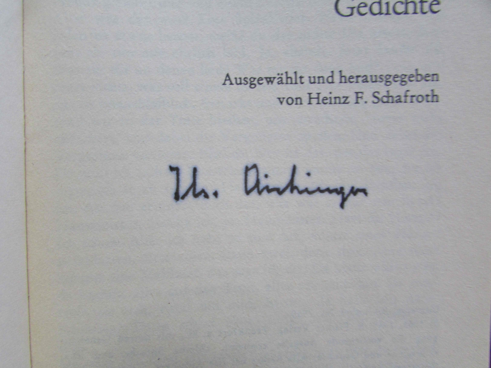 Dialoge, Erzählungen, Gedichte. SIGNIERT /// Autogramm Autograph signiert signed