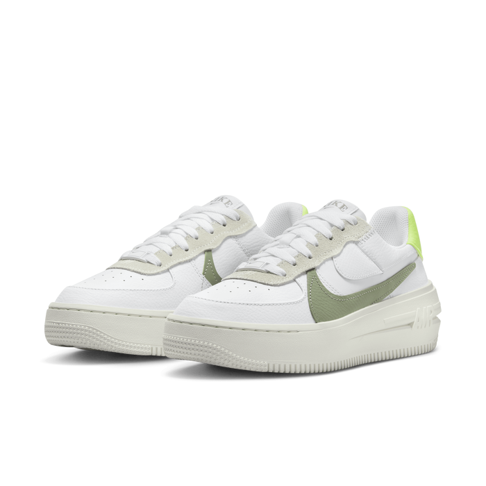 Size 6 Women's Nike Air Force 1 AF1 Platform Shoes White Green