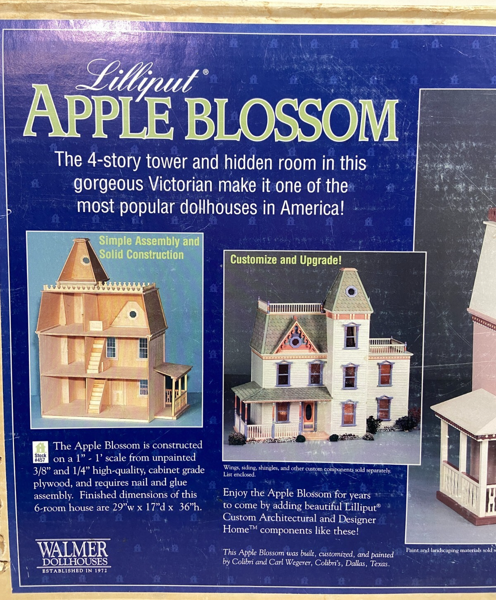 LILLYPUT Apple Blossom By Walmer Dollhouses DOLLHOUSE KIT - OPEN