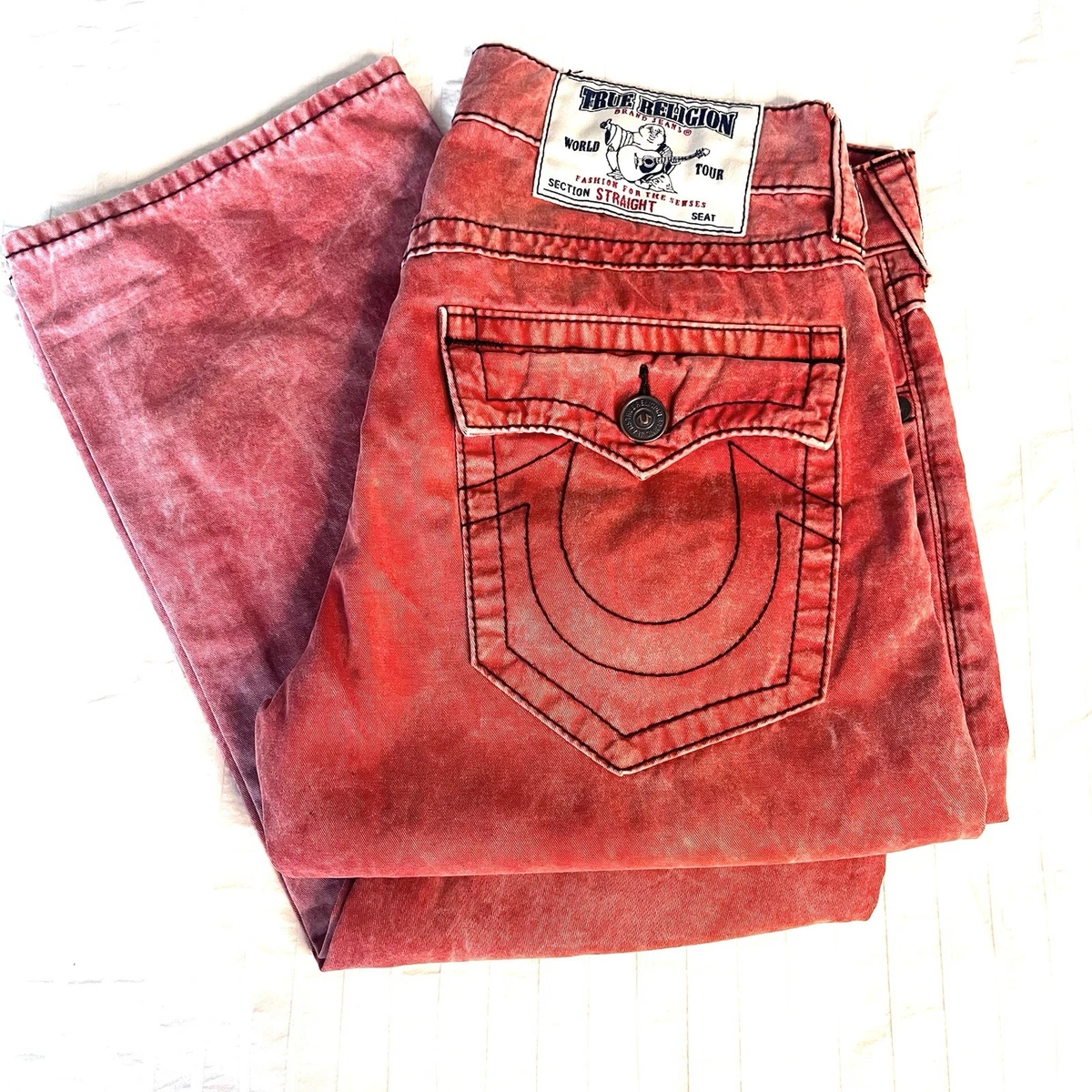 true religion 激レア size L 希少TRUE RELIGION REDパッカー3X L TRUE RELIGION BIG T CROSS STICH