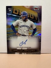 2025 Topps Finest ORELVIS MARTINEZ RC #DAV-OM Debut Gold Refractor Auto /50