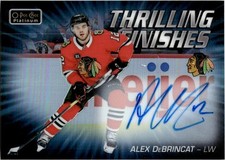 2020-21 O-PEE-CHEE PLATINUM THRILLING FINISHES AUTOGRAPH ALEX DEBRINCAT AUTO