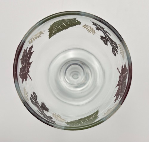 Vintage Libbey Glass Goblet Autumn Leaves 6 oz ~ 7” H x 3” W ~ Made In USA - Picture 8 of 8