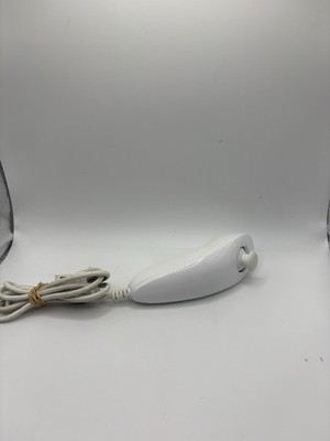 Used OEM White Nunchuck Controller RVL-004 NINTENDO WII / U Official
