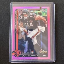 🔌IU 2025 TOPPS CHROME FOOTBALL PINK REFRACTOR /250 RC COLSTON LOVELAND